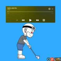 Golfing Apple Music GIF by Zhot