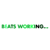 beats working Sticker by George FM