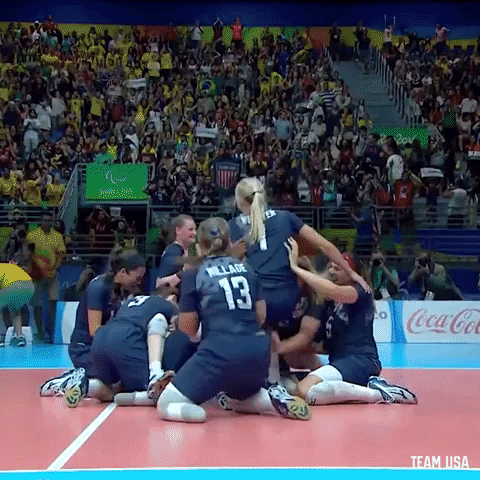 Gold Medal Hug GIF by Team USA