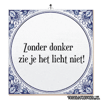 Hoop Licht Sticker by Tegelspreuken.nl