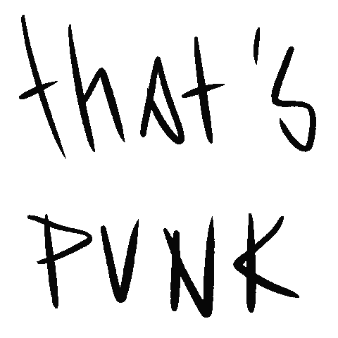 molarink text black punk goth Sticker