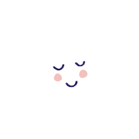 teasadehelmi happy cute white chill Sticker