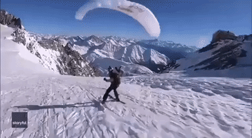 Speedriders Record Spectacular Journey Down Mont Blanc