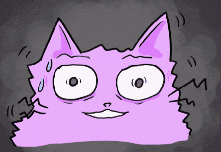 Nervous Cat GIF