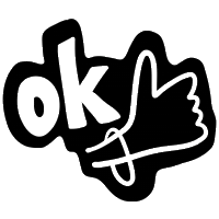 Neon Ok Sticker