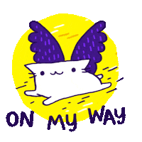 On My Way Art Sticker by Cindy Suen