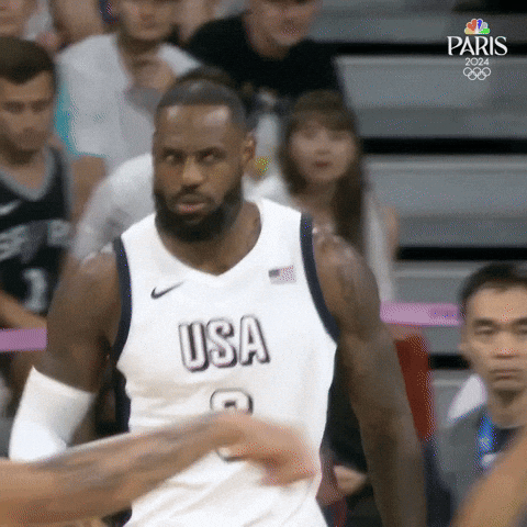 Lebron James Sport GIF by NBC Olympics