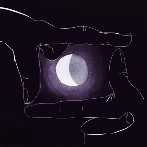 Picture It Crescent Moon GIF by Barbara Pozzi