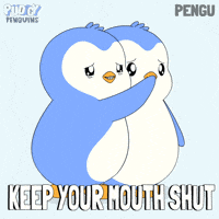 Keep Quiet Shut Up GIF by Pudgy Penguins