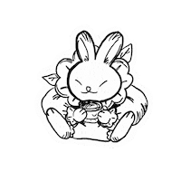 Wawflouer bunny alice in wonderland tea time tea party Sticker