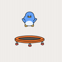 Trampoline Bouncing GIF by Cozy the Penguin