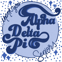 MadMueller blue thank you diamond seniors Sticker