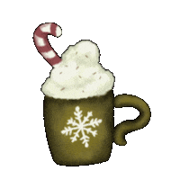 Christmas Coffee Sticker