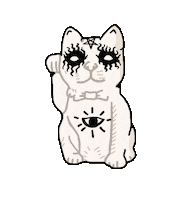 Goth Satan Sticker by DISCARD