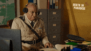 deathinparadiseofficial music headphones vibing death in paradise GIF