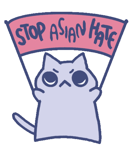 Asian Hate Sticker by arisanojima