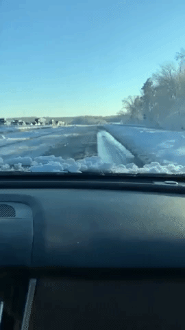 'Hell': Long Line of Cars Seen on Frozen Interstate in Virginia as Hundreds Stranded