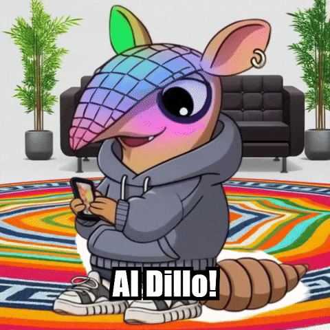 Armadillo Social Media Trends GIF by Chillo Dillo