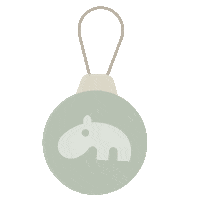 Christmas Tree Ornament Sticker by Done by Deer