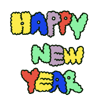 Happy Year Sticker