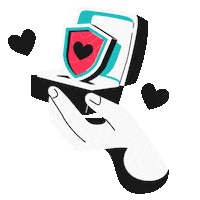 Heart Love Sticker by Surfshark