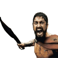warrior sparta Sticker by Daniel Flefil