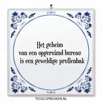 Bureau Afleiding GIF by Tegelspreuken.nl