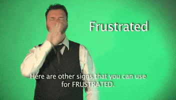 frustrated sign language GIF by Sign with Robert
