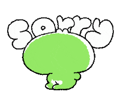 Sorry Frog Sticker