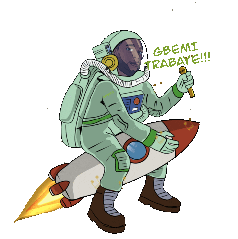 Space Rocket Sticker