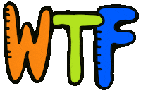 what the wtf Sticker by Jelene