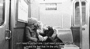 black and white love GIF
