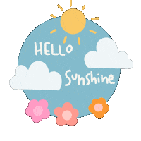 Sunny Day Hello Sticker by Demic