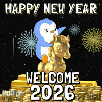 New Year Penguin GIF by Pudgy Penguins