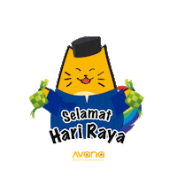 Hari Raya Cat Sticker by AVANA Asia