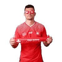 Granit Xhaka Switzerland Sticker by Swiss Football Association