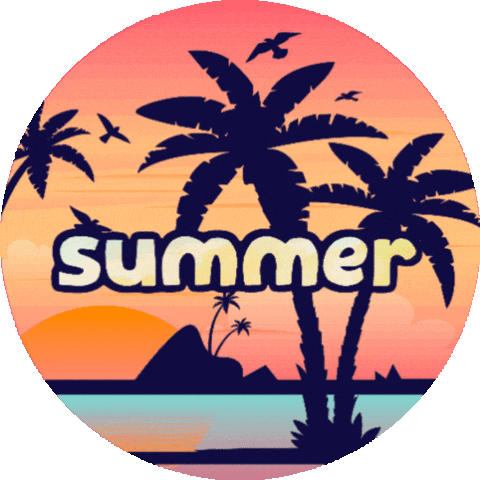 Palm Tree Summer Sticker