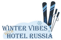 Snow Holiday Sticker by Hotel Russia