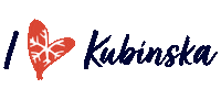 kubinska love heart winter ski Sticker