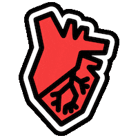 chrystalchristie heart the heart chrystal christie red back rugs Sticker
