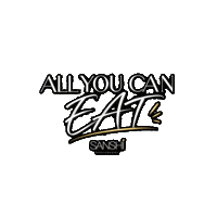 Sanshiibiza sushi all you can eat ayce allyoucaneat Sticker