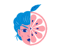 Beer Woman Sticker by La Nébuleuse