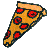 Pizza Vb Sticker by derbydolls