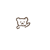 tinytaledesign bear かわいい brown くま Sticker