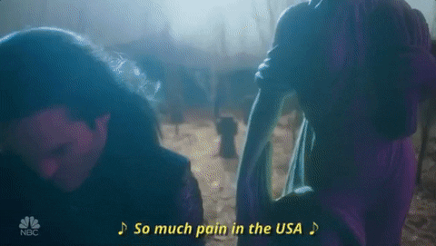 chris pine so much pain in the usa GIF by Saturday Night Live