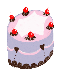 Birthday Cake Sticker