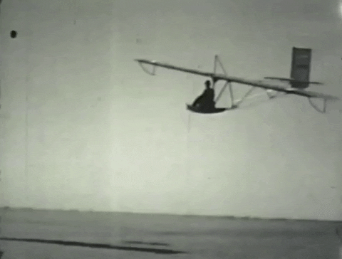 gretemangroup giphygifmaker flying flight old school GIF