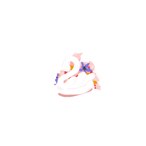 Hannibow giphyupload kawaii flower cake Sticker