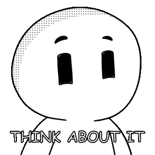 Think About It Sticker