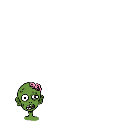 Cute Zombie Sticker by Sofs Designs